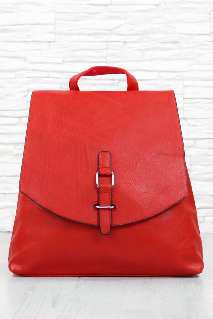 Červený dámský batoh 9050R (1)