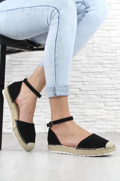 Černé espadrilky JH85B (1)