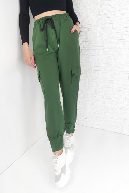 Zelené kalhoty MA 2419GR (1)
