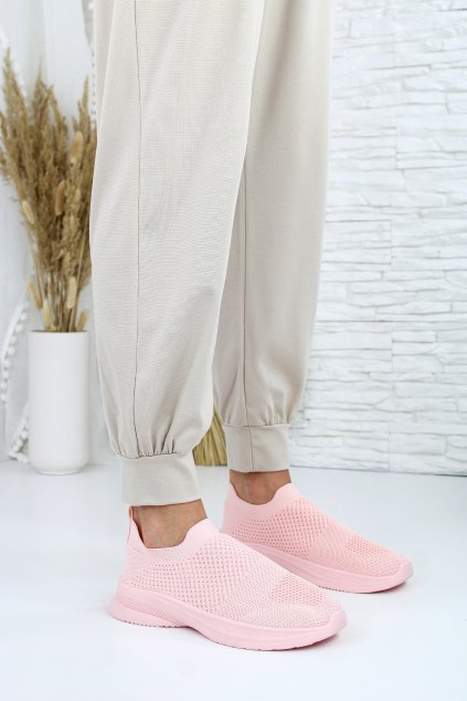 Růžové ponožkové tenisky NB581PI