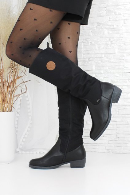 Dámské černé kozačky SG 885B (1)