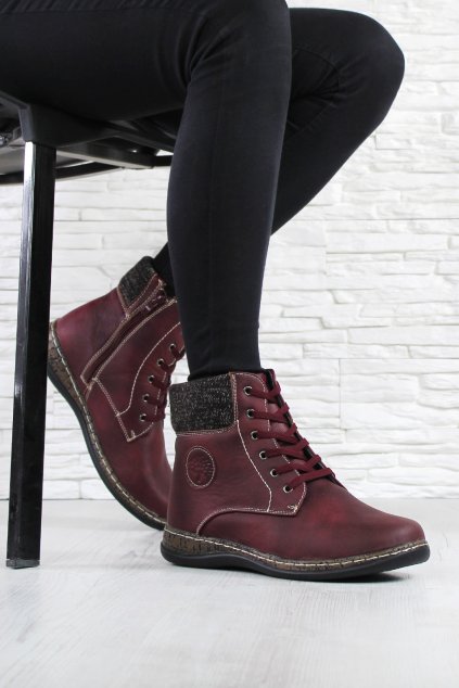 Dámské šněrovací boty 6455R (3)