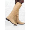 Dámské béžové kozačky F2111BE (4)