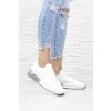 Bílé ponožkové tenisky AB847WH (3)