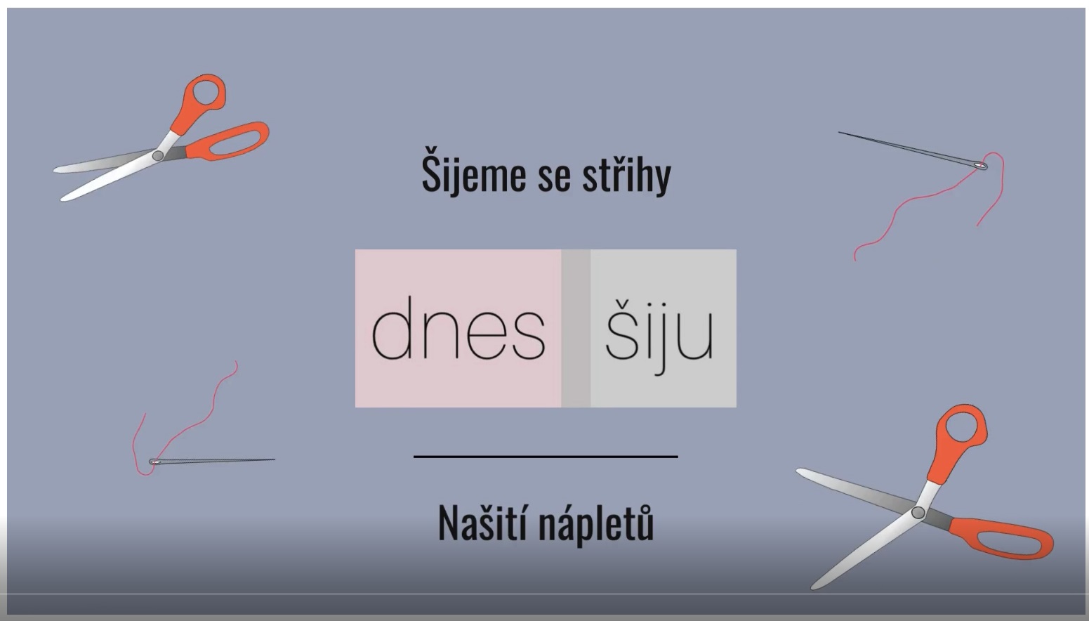 Šijeme se střihy Dnes šiju - Jak našít náplet na rukávy / nohavice / do pasu (video tutoriál)