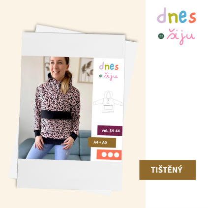 DÁMSKÁ BUNDA HALFY | TIŠTĚNÝ STŘIH