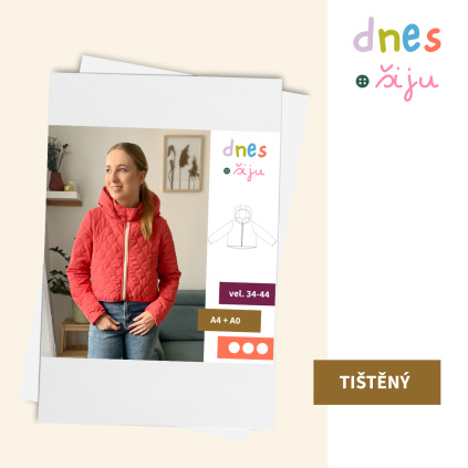 DÁMSKÁ BUNDA MUFFLE | TIŠTĚNÝ STŘIH