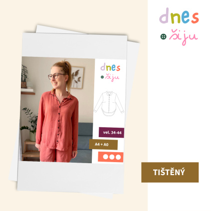 DÁMSKÁ KOŠILE CASUAL | TIŠTĚNÝ STŘIH