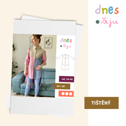 DÁMSKÁ KOŠILE TRIPLE | TIŠTĚNÝ STŘIH