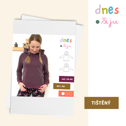 DÁMSKÁ MIKINA BASIC | TIŠTĚNÝ STŘIH