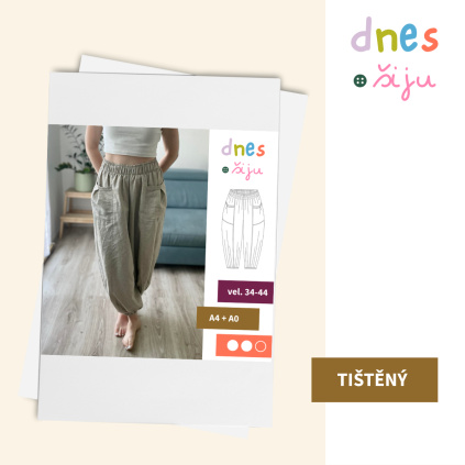 DÁMSKÉ KALHOTY CHILL | TIŠTĚNÝ STŘIH