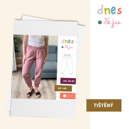 DÁMSKÉ KALHOTY NATURE | TIŠTĚNÝ STŘIH