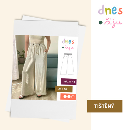 DÁMSKÉ KALHOTY ROOMY | TIŠTĚNÝ STŘIH