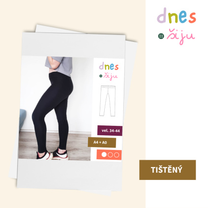 DÁMSKÉ LEGINY BASIC | TIŠTĚNÝ STŘIH