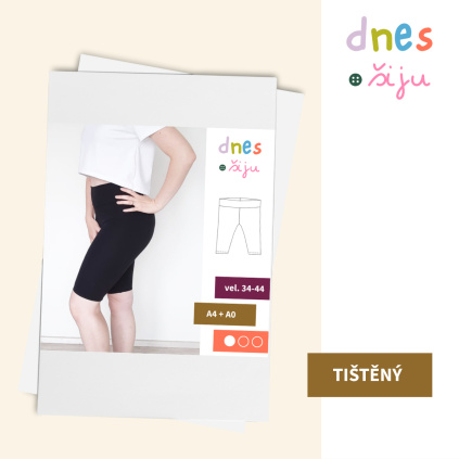 DÁMSKÉ LEGÍNY SHORTS | TIŠTĚNÝ STŘIH