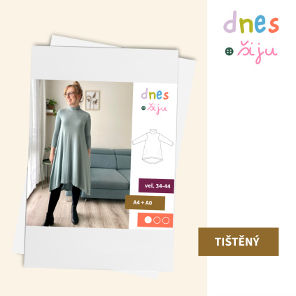 DÁMSKÉ ŠATY AUTUMN | TIŠTĚNÝ STŘIH