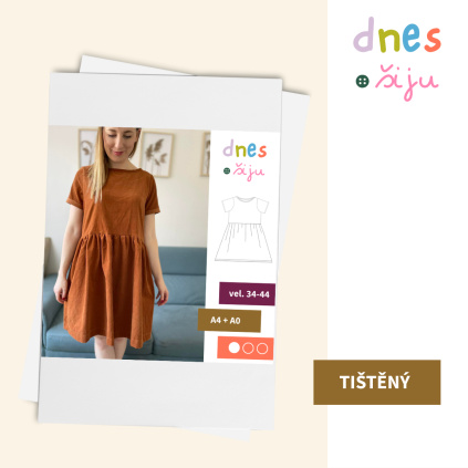 DÁMSKÉ ŠATY COMFY | TIŠTĚNÝ STŘIH