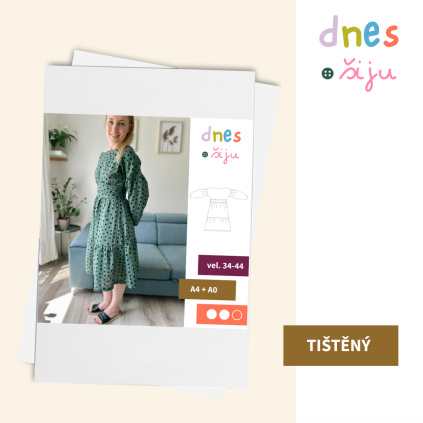 DÁMSKÉ ŠATY HYGGE | TIŠTĚNÝ STŘIH