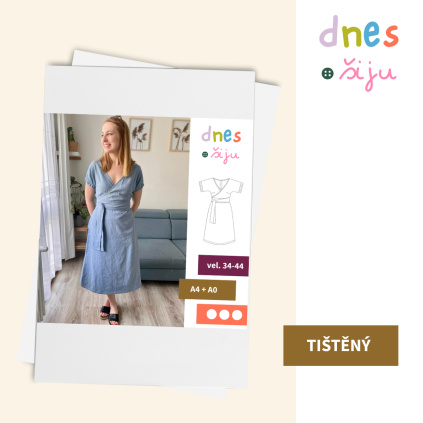 DÁMSKÉ ŠATY NATURE | TIŠTĚNÝ STŘIH