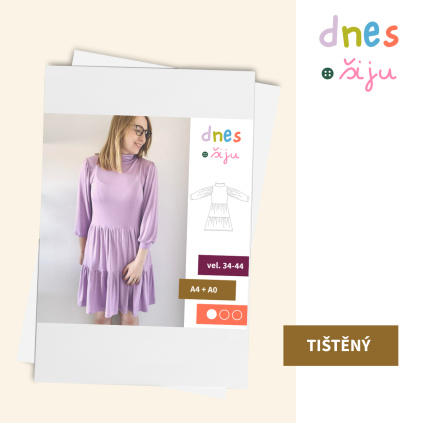 DÁMSKÉ ŠATY PRETTILY | TIŠTĚNÝ STŘIH