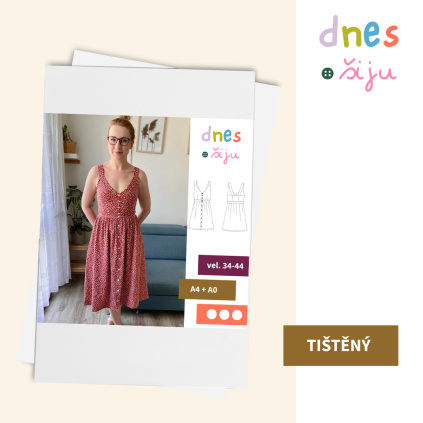 DÁMSKÉ ŠATY SUNRAY | TIŠTĚNÝ STŘIH