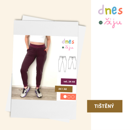 DÁMSKÉ TEPLÁKY BASIC | TIŠTĚNÝ STŘIH