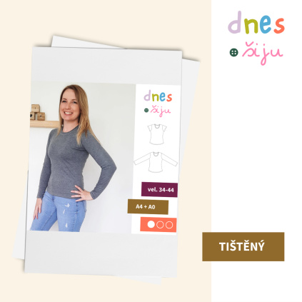 DÁMSKÉ TRIČKO BASIC STRETCH | TIŠTĚNÝ STŘIH