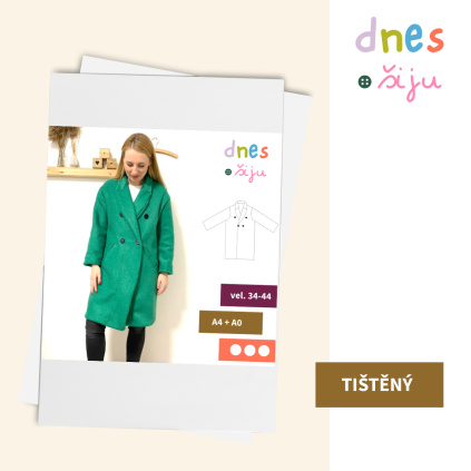 DÁMSKÝ KABÁT WARMLY | TIŠTĚNÝ STŘIH