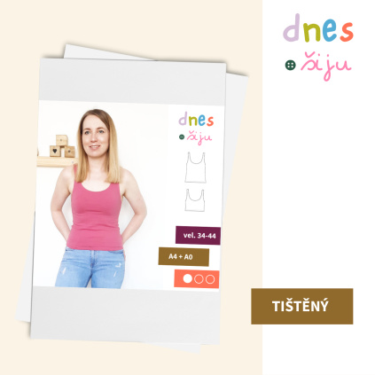 DÁMSKÝ TOP BASIC | TIŠTĚNÝ STŘIH