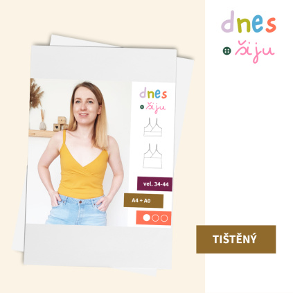 DÁMSKÝ TOP CROSS | TIŠTĚNÝ STŘIH