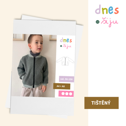 DĚTSKÁ BUNDA COMFY | TIŠTĚNÝ STŘIH