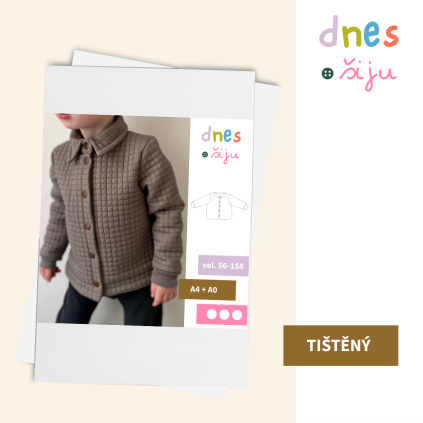 DĚTSKÁ BUNDA HUNK | TIŠTĚNÝ STŘIH