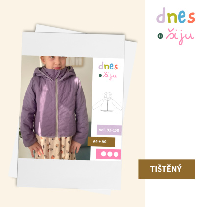 DĚTSKÁ BUNDA MUFFLE | TIŠTĚNÝ STŘIH