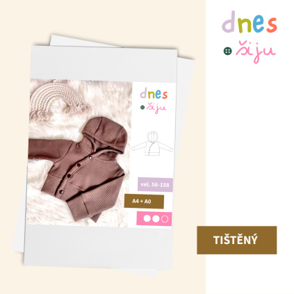 DĚTSKÁ MIKINA BABY | TIŠTĚNÝ STŘIH