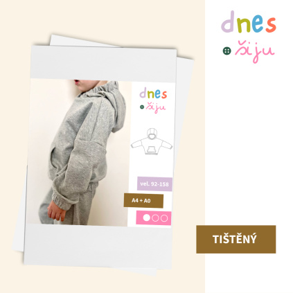 DĚTSKÁ MIKINA CHILL | TIŠTĚNÝ STŘIH