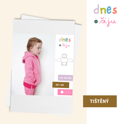 DĚTSKÁ MIKINA MUFFLE | TIŠTĚNÝ STŘIH