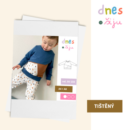 DĚTSKÁ MIKINA SHAPE | TIŠTĚNÝ STŘIH