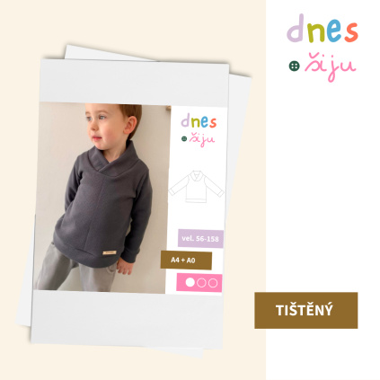 DĚTSKÁ MIKINA SWANKY | TIŠTĚNÝ STŘIH