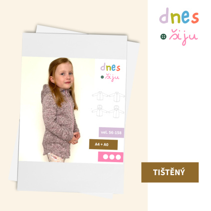 DĚTSKÁ MIKINA WARMLY | TIŠTĚNÝ STŘIH