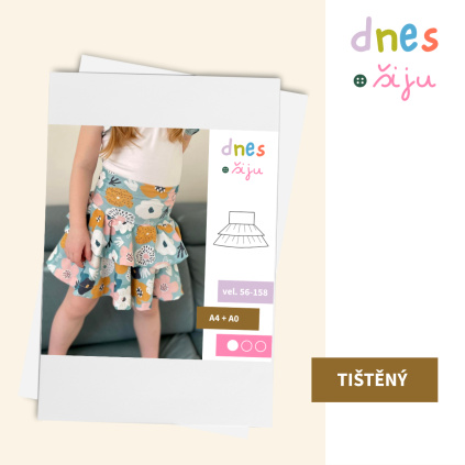 DĚTSKÁ SUKNĚ SUNNY | TIŠTĚNÝ STŘIH