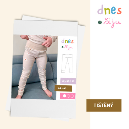 DĚTSKÉ LEGÍNY COMFY | TIŠTĚNÝ STŘIH