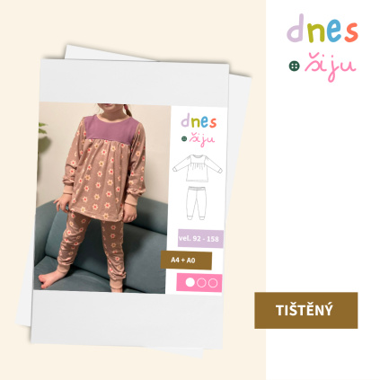 DĚTSKÉ PYŽAMO DREAMY | TIŠTĚNÝ STŘIH