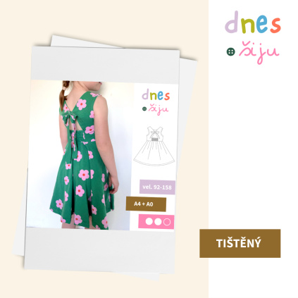 DĚTSKÉ ŠATY BLOOM | TIŠTĚNÝ STŘIH
