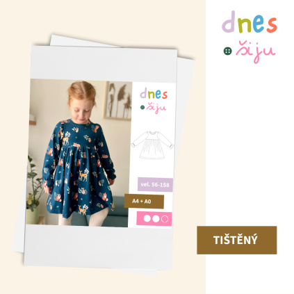 DĚTSKÉ ŠATY FALL | TIŠTĚNÝ STŘIH