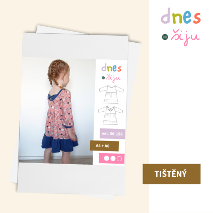 DĚTSKÉ ŠATY KNOTTY | TIŠTĚNÝ STŘIH