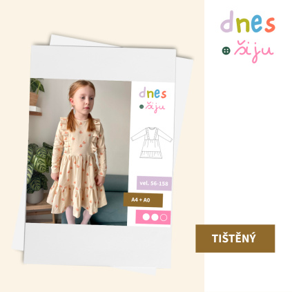 DĚTSKÉ ŠATY LASSIE | TIŠTĚNÝ STŘIH