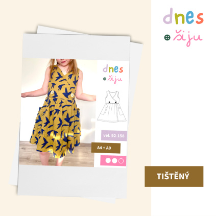 DĚTSKÉ ŠATY MISSY | TIŠTĚNÝ STŘIH
