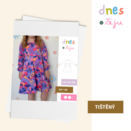 DĚTSKÉ ŠATY MODEST | TIŠTĚNÝ STŘIH