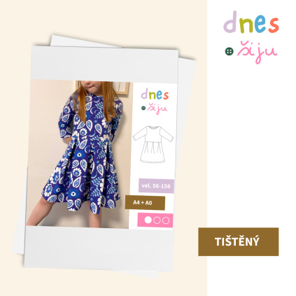 DĚTSKÉ ŠATY NATTILY | TIŠTĚNÝ STŘIH