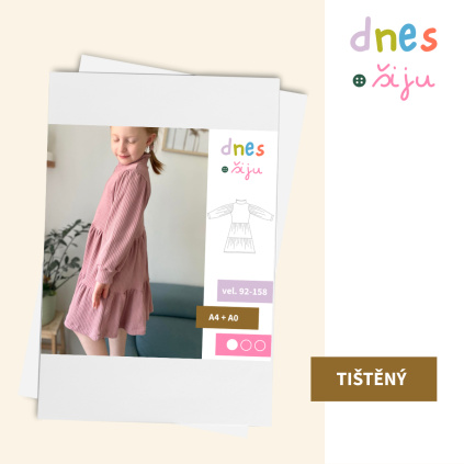DĚTSKÉ ŠATY PRETTILY | TIŠTĚNÝ STŘIH